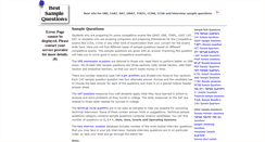 Desktop Screenshot of bestsamplequestions.com
